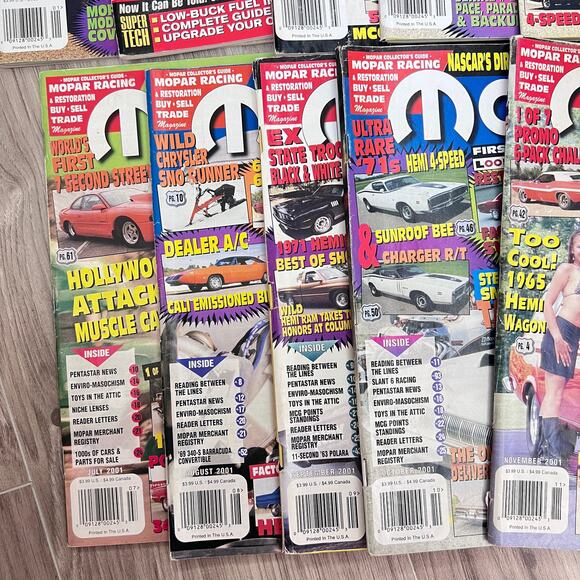 Mopar Magazine 2001 Collector's Full set issues(January, Feb, Mar, Apr,May, +) - Picture 5 of 9